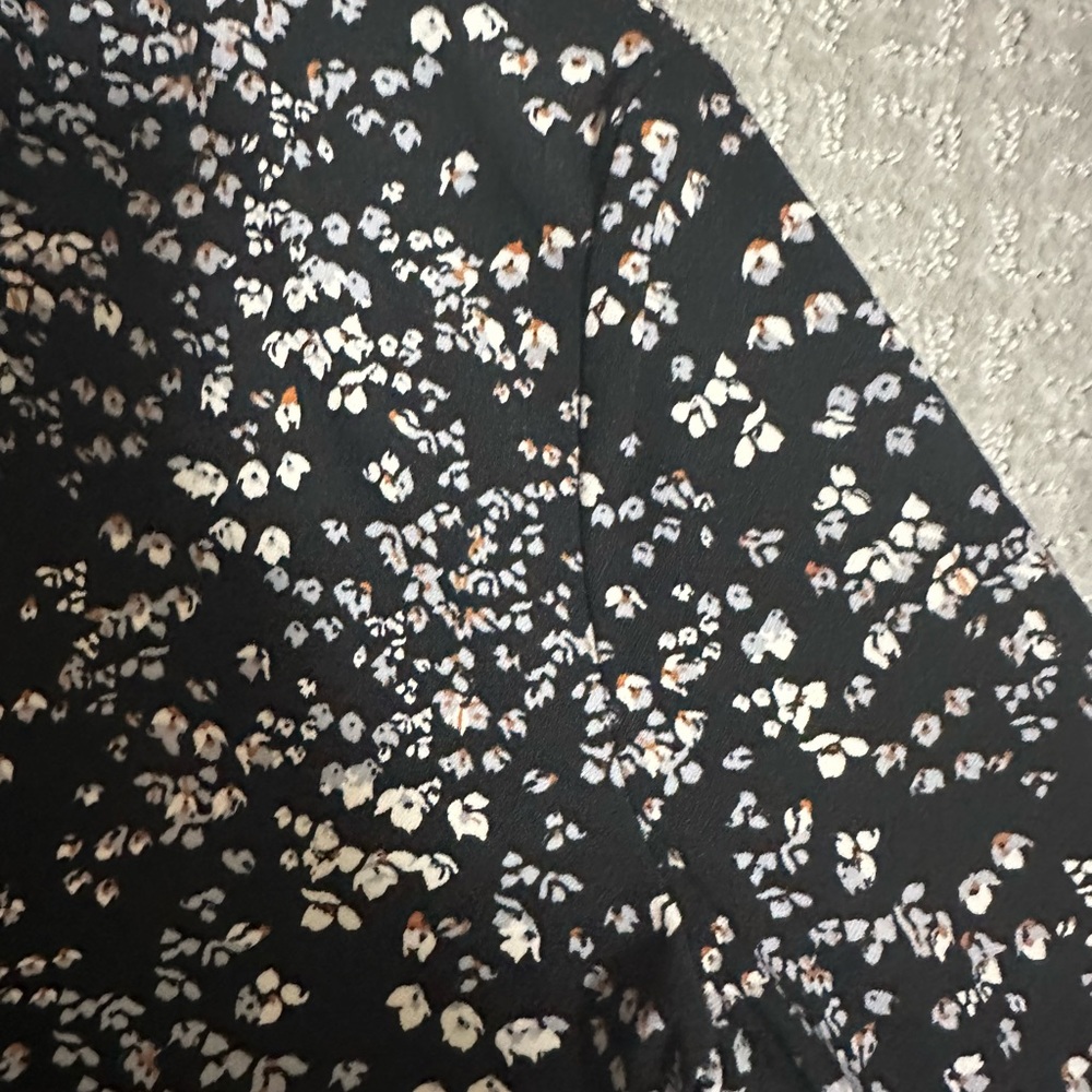 Mango black dress (floral)